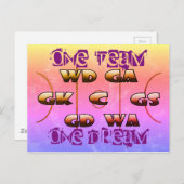 Netball-Positionen Inspirationsslogan Postkarte (Vorne/Hinten)