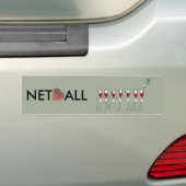 Netball-Positionen und Herz-Entwurf Autoaufkleber (Auf Auto)