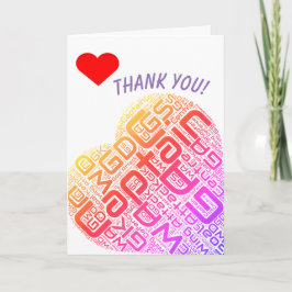 Netball-Positions-Herz-Entwurf danken Ihnen Dankeskarte