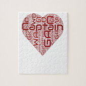 Netball-Positions-Herz-Entwurf Puzzle (Vertikal)