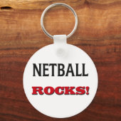Netball Rocks Schlüsselanhänger (Vorderseite)