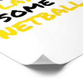 Netball-Spieler Poster (Ecke)