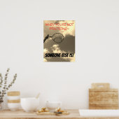 Netball-Spieler praktizieren Motivierend Zitat Poster (Küche)