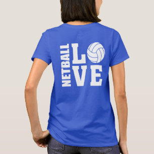 Netball-Spieler Ultimate I Liebe Netball T-Shirt