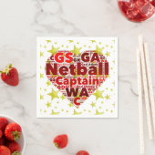 Netball Themed Party Paper Napkin Serviette (Beispiel)