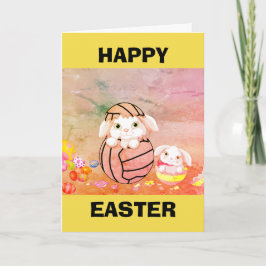 Netball themenorientierte fröhliche Ostern Feiertagskarte