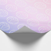 Netball-themenorientierter Ball-Entwurf Geschenkpapier (Ecke)