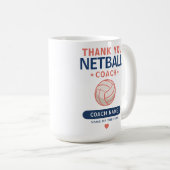 Netball-Trainer-Team-Dankeschön-Geschenk Vielen Da Kaffeetasse (VorderseiteRechts)