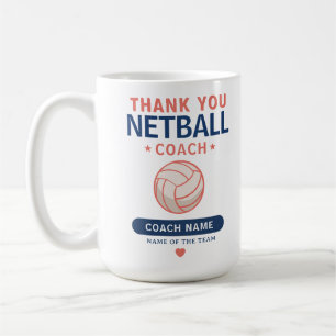 Netball-Trainer-Team-Dankeschön-Geschenk Vielen Da Kaffeetasse