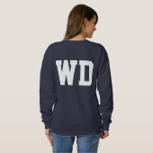 Netball-Weiß-Flügelverteidiger Sweatshirt (Schwarz voll)
