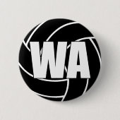 Netball Wing Attack WA Button (Vorderseite)