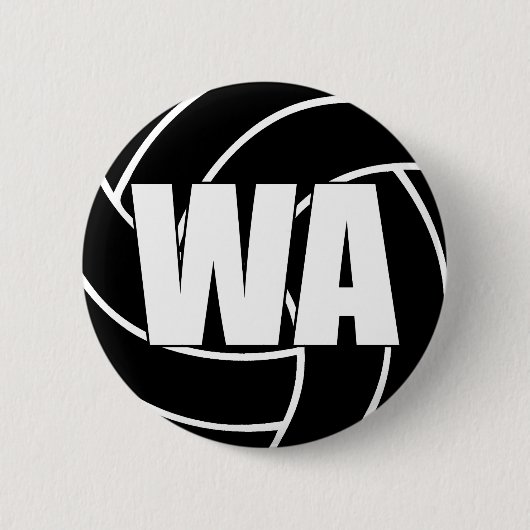 Netball Wing Attack WA Button (Vorderseite)