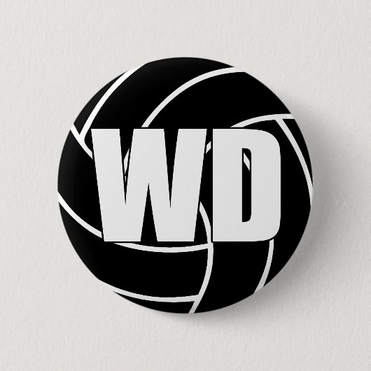 Netball Wing Defense WD Button (Vorderseite)