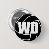 Netball Wing Defense WD Button (Vorne & Hinten)