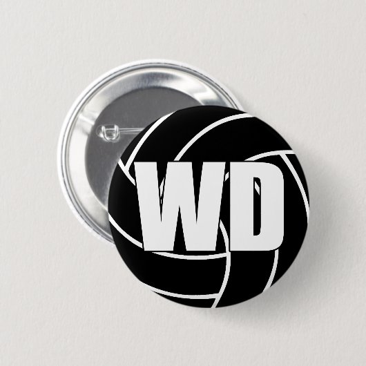 Netball Wing Defense WD Button (Vorne & Hinten)