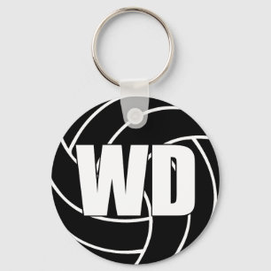 Netball Wing Defense WD Schlüsselring Schlüsselanhänger