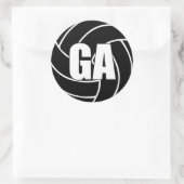 Netball-Zielanschlag, GA, Netball-Team-Sticker Runder Aufkleber (Tasche)