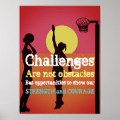 Netball-Zitat: Inspiration für das Leben Poster (Vorne)