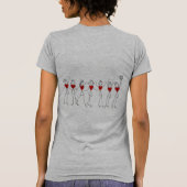 Netball-Zitat und Spieler-Positions-Entwurf T-Shirt (Rückseite)