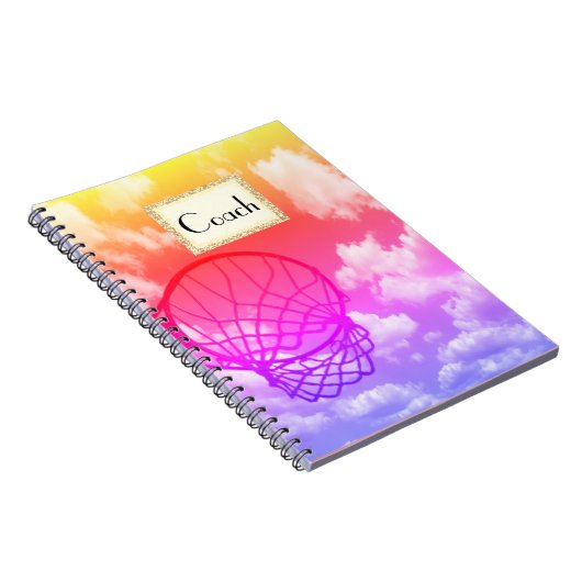 Netball-Zug-Thema personalisiert Notizblock (Rechte Seite)