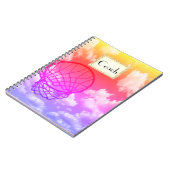 Netball-Zug-Thema personalisiert Notizblock (Linke Seite)