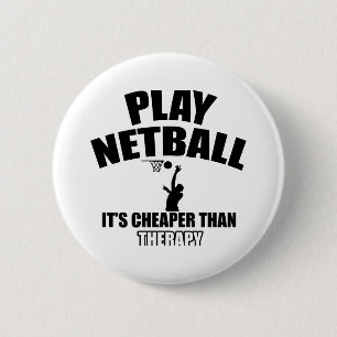 Netballspielerentwürfe Button
