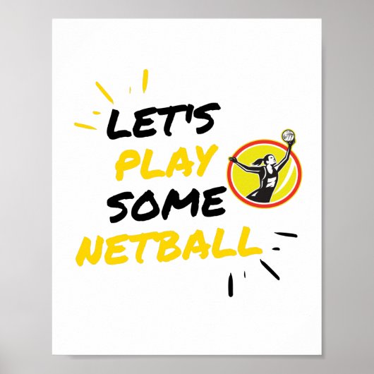 Netballspielerin Poster (Vorne)