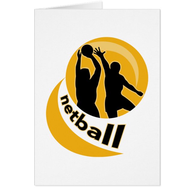 Netballspielerschießen, das den Schuss blockiert (Vorne)