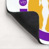 Netballspielerschießen, das den Schuss blockiert Mousepad (Ecke)