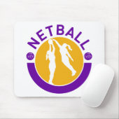 Netballspielerschießen, das den Schuss blockiert Mousepad (Mit Mouse)
