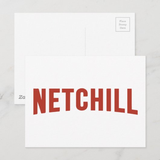 NETCHILL NETFLIX POSTKARTE (Vorne/Hinten)