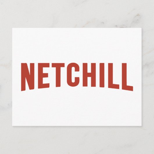 NETCHILL NETFLIX POSTKARTE (Vorderseite)