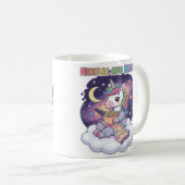 Netflix und Neigh Unicorn Cartoon Kaffeetasse (VorderseiteRechts)