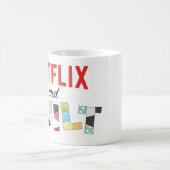 Netflix und Quilt Coffee Tasse - Funny Quilter Gif (Mittel)