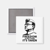 Nethaji Subash Chandra Bose Zitat Indischer Führer Magnet (Vorderseite/Rückseite)