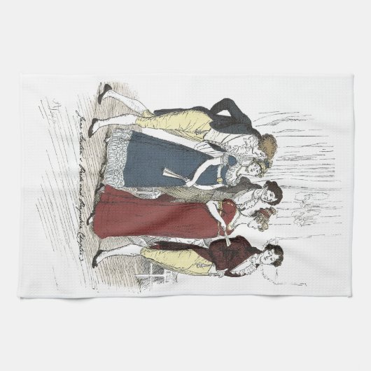 Netherfield Party Ankunft - Pride & Prejudice Geschirrtuch (Horizontal)