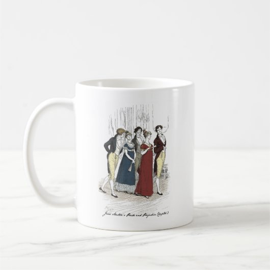 Netherfield Party Ankunft - Pride & Prejudice Kaffeetasse (Links)