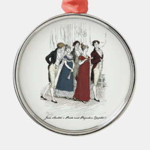 Netherfield Party Ankunft - Pride & Prejudice Silbernes Ornament