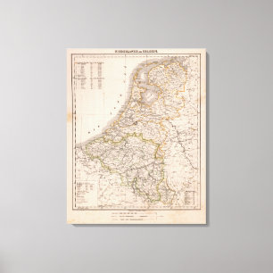 Netherland, Belgien Leinwanddruck