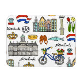 Netherland-Doodle-Muster Magnet (Horizontal)