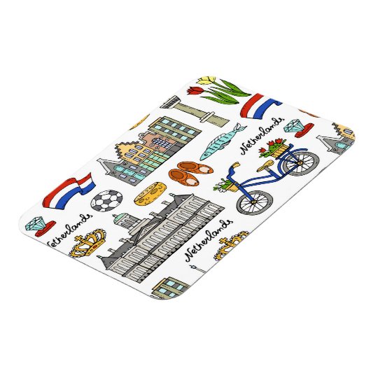 Netherland-Doodle-Muster Magnet (Linke Seite)
