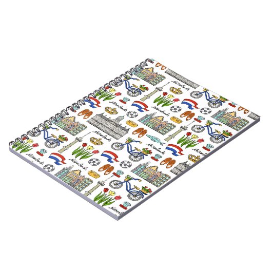 Netherland-Doodle-Muster Notizblock (Linke Seite)