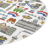 Netherland-Doodle-Muster Schneidebrett (Ecke)