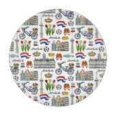Netherland-Doodle-Muster Schneidebrett (Vorderseite)