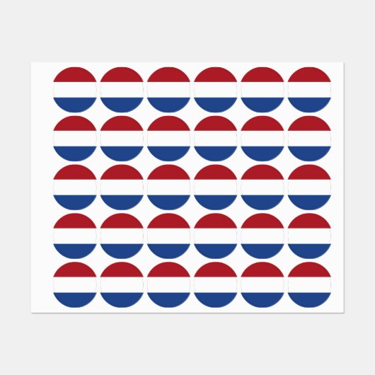 Netherland flag etiketten (Blatt)