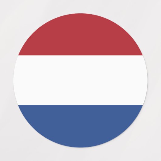 Netherland flag etiketten (Design 1)