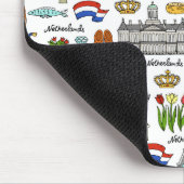 Netherland Gekritzel-Muster Mousepad (Ecke)
