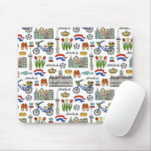 Netherland Gekritzel-Muster Mousepad (Mit Mouse)