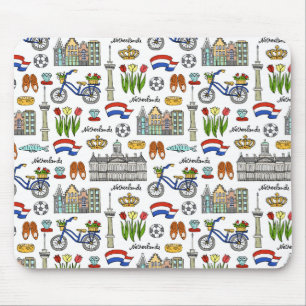 Netherland Gekritzel-Muster Mousepad