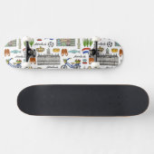 Netherland Gekritzel-Muster Skateboard (Horizontal)